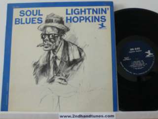    Hopkins Soul Blues LP Blue Trident Prestige PR 7377 Mono  