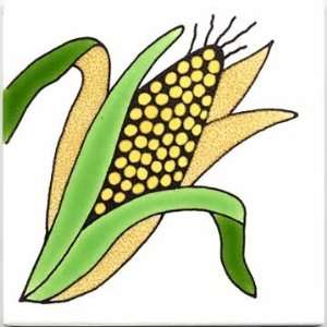  FRUITS VEGETBLES TRIVETS WALL PLAQUES CORN TILE by Besheer 