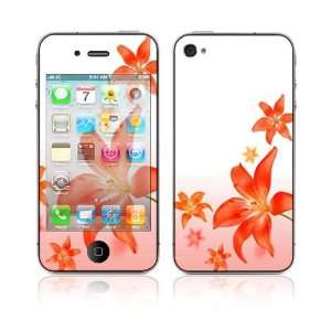 Apple iPhone 4G Decal Vinyl Skin   Flying Flowers 