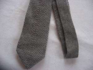 Skinny Cashmere Sweater Knit Tie Made in Italy 3 Wide  