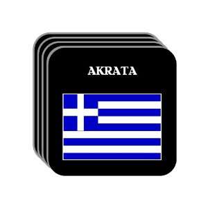  Greece   AKRATA Set of 4 Mini Mousepad Coasters 
