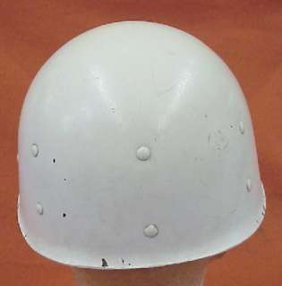 WWII US M1 Helmet Liner   Painted White  