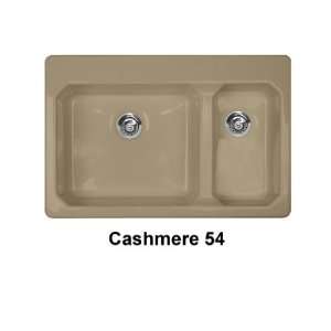 CorStone 63554 Cashmere Cranston Cranston Self Rim 60/40 Double Bowl 