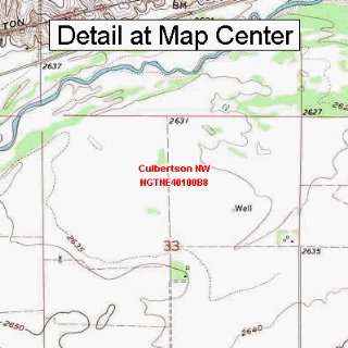  USGS Topographic Quadrangle Map   Culbertson NW, Nebraska 