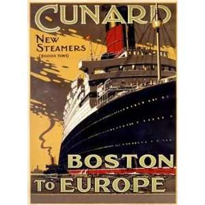  Thomas   Cunard Boston To Europe Giclee on acid free paper 