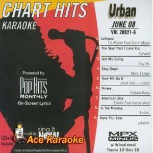  Chart Hits Karaoke Urban June 2008 Cd+g Musical 