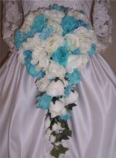 Alex Pool White Rose Bridal Bouquet Wedding Flowers 161  