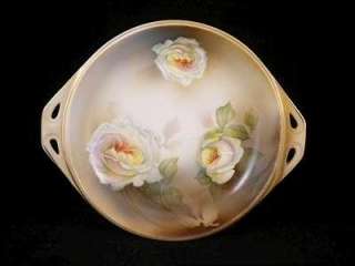 Vintage RS GERMANY PRUSSIA Hand Painted ROSES PLATE  