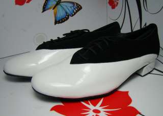 MENS WHITE PATENT BALLROOM SALSA MODERN DANCE SHOES  