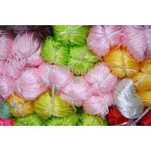  colors chinese knot silk cord 1200 meter 40 Arts, Crafts 