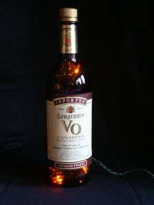 Lighted Seagrams Whiskey Bottle / Bar / Night Light  