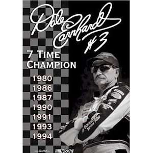 Dale Earnhardt Image #3 NASCAR Two Sided 28 x 40 Banner w/ Pole 