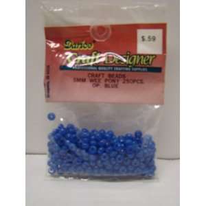  CRAFT BEADS 5MM WEE PONY 25 PC (BLUE) 