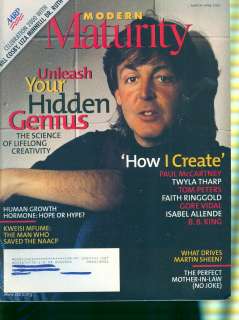 2000 Modern Maturity Magazine Paul McCartney   How I Create  