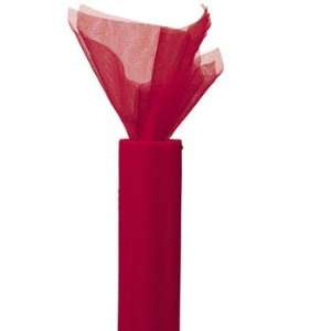 Red Small Tulle Roll   Party Decorations & Gossamer, Pillows & Tulle