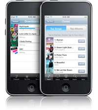   in iPod touch gives you access to the iTunes Store anywhere, anytime