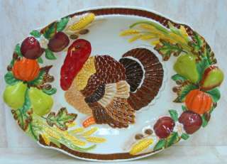 BURTON & BURTON Tom Turkey Platter Thanksgiving 6198126  