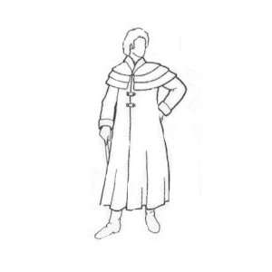 1800s Colonial   Regency Era Coachmans Coat Pattern   Sizes Small 