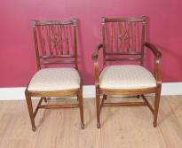 10 Regency Arrowback Dining Chairs Mahogany Diner  
