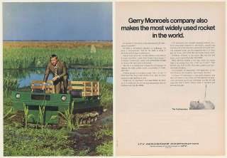   Gerry Monroe LTV Kid ATV Amphibious Vehicle and Scout Rocket 2 Page Ad