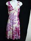 ROBERT CAVALLI Stretchy Purple Haze Dress US 12 IT 48 $395 NEW