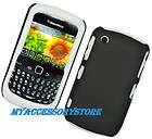 BlackBerry Curve 8530 White Silicone Rubber Hard Armor Impact Phone 