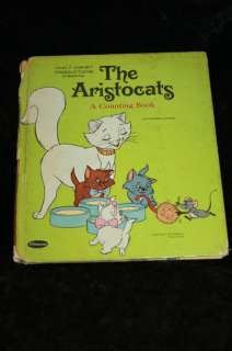 Vintage 1970 Aristocats Walt Disney Tell A Tale Book  