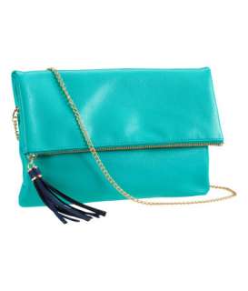 NWT H&M SOLD OUT faux leather tassel detachable clutch satchel 