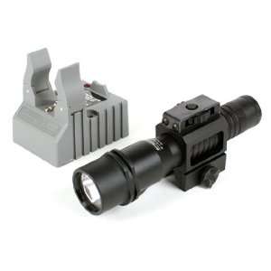   Flashlight with Tactical Weapon Rail Mount Package