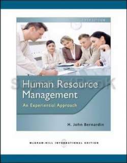Human Resource Management An Experiential Approach b 0077312406 