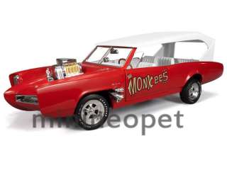 ERTL AMM957 PONTIAC GTO THE MONKEES MONKEE MOBILE 1/18 DIECAST RED 