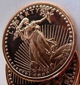 2011 SAINT STYLE ROLL 20 .999 1oz Copper Bullion Coins* A full Tube 