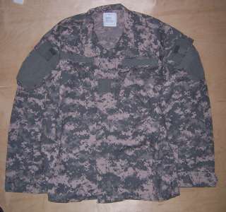 US Army Flame Resistant Aramid ACU Camo Shirt Med Reg  