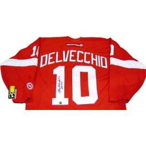 Alex Delvecchio autographed Hockey Jersey (Detroit Red 