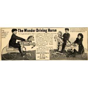   Wonder Driving Horse Riding Toy   Original Print Ad