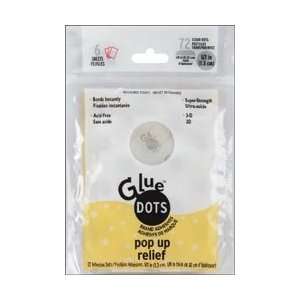  Glue Dots 1/2 Pop Up Dot Sheet 72 Clear Dots 12316; 3 