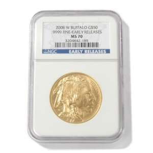   2008 W $50 Gold Buffalo Coin MS70 NGC Early Release