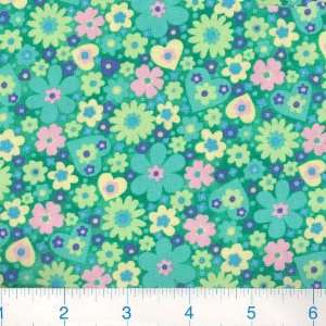  45 Wide Tiger Lily Flowers Green Fabric By The Yard 