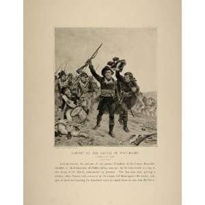  1893 Print Carnot Battle Wattignies France G. Moreau 