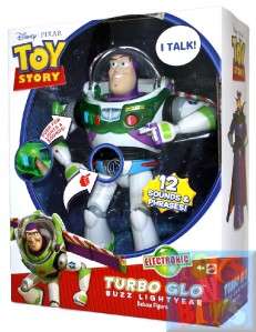 Toy Story Talking Buzz Lightyear Turbo Glo Figure Doll  