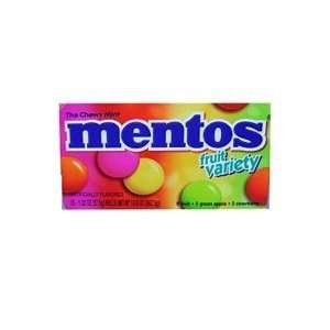Mentos Chewy Mints, Fruit Variety, 1.32 oz, 15 Count 3 Green Apple, 3 