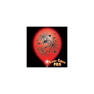  Spider Lumi loon Balloon, Lighted White Balloons, Red 