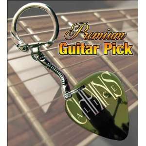  Alice In Chains (Green) Premium Guitar Pick Keyring 