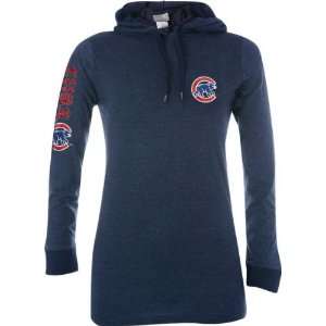 Chicago Cubs Womens Old School Knit Hooded Tee  Sports 