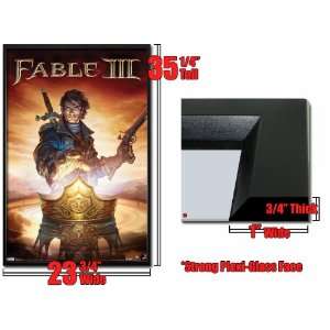  Framed Fable 3 Video Game Poster Crown Sword Gun Fr1126 