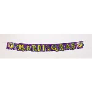  Mardi Gras Fringed Banner   Party Decorations & Banners 