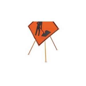  DICKE T 55 Sign Stand,Traffic,Tripod,62 In,Steel Office 