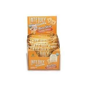   Organic Bite Size Cheddar Cheese Crackers, 8 Count Boxes (Pack of 4
