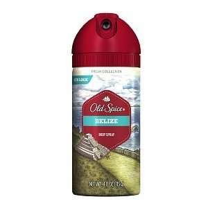 Old Spice Fresh Collection Body Spray Belize Scent, 4 Ounce