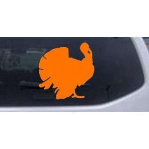  Orange 6in X 6in    Turkey Animals Car Window Wall Laptop 